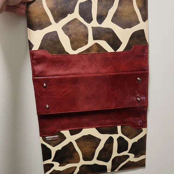 Red and Brown Miche Giraffe Print Women's Shell - Picture 5 of 7